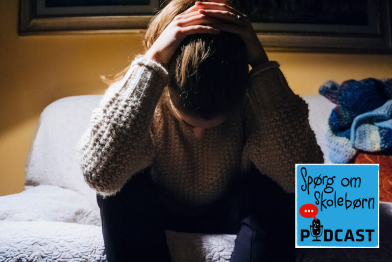 Skolebørn Med Angst Spørg Om Skolebørn